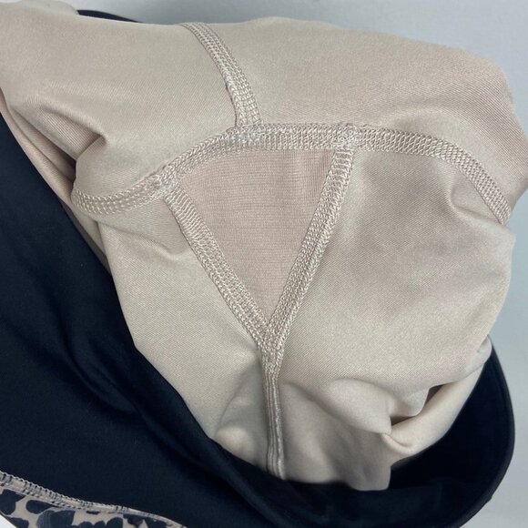 Lululemon Animal Print Run Speed Crop Leggings Size 4 Brown Luxtreme Breatheable - Picture 11 of 13